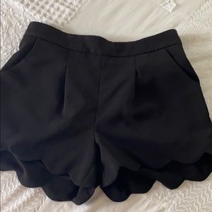 Scalloped shorts